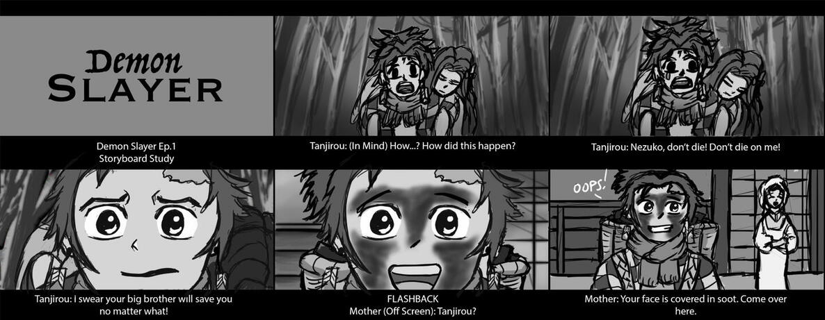 Demon Slayer Storyboard Study